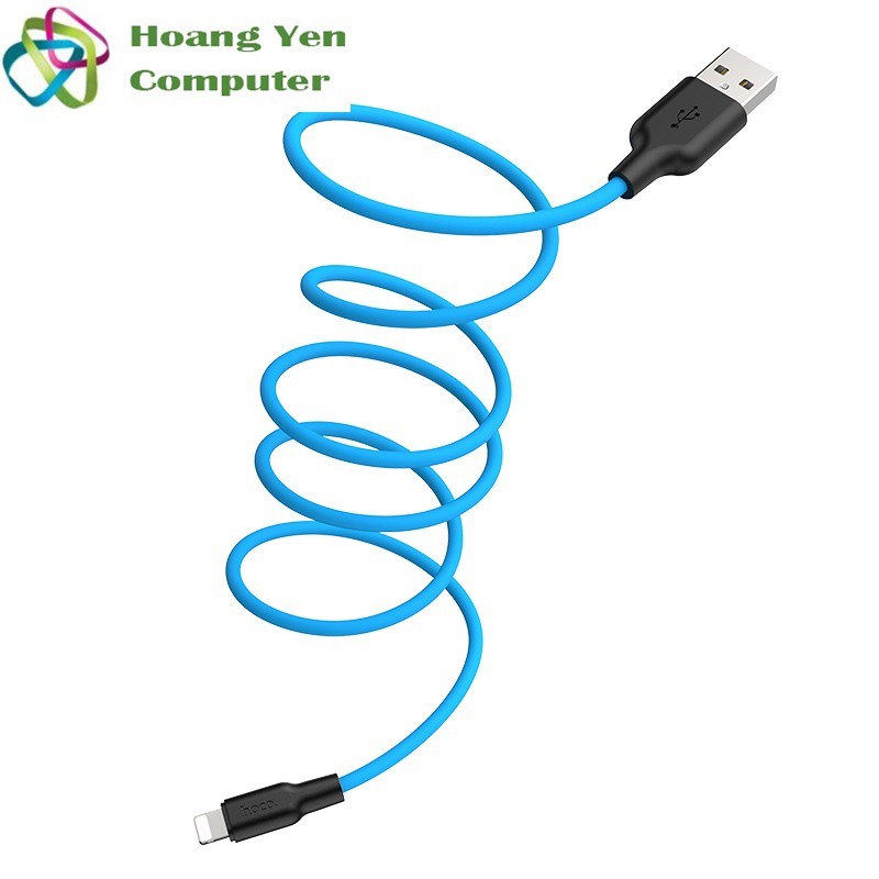 [1M] Cáp Sạc Hoco X21 Plus cho IPTablet Dây Silicon Mềm Dẻo Chống Cháy Dài 1M - BH 6 Tháng - Hoàng Yến Computer