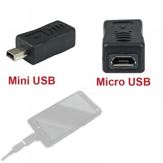 Đầu Chuyển Đổi Micro USB Sang Mini USB - micro usb sang mini usb Góc thẳng trái phải