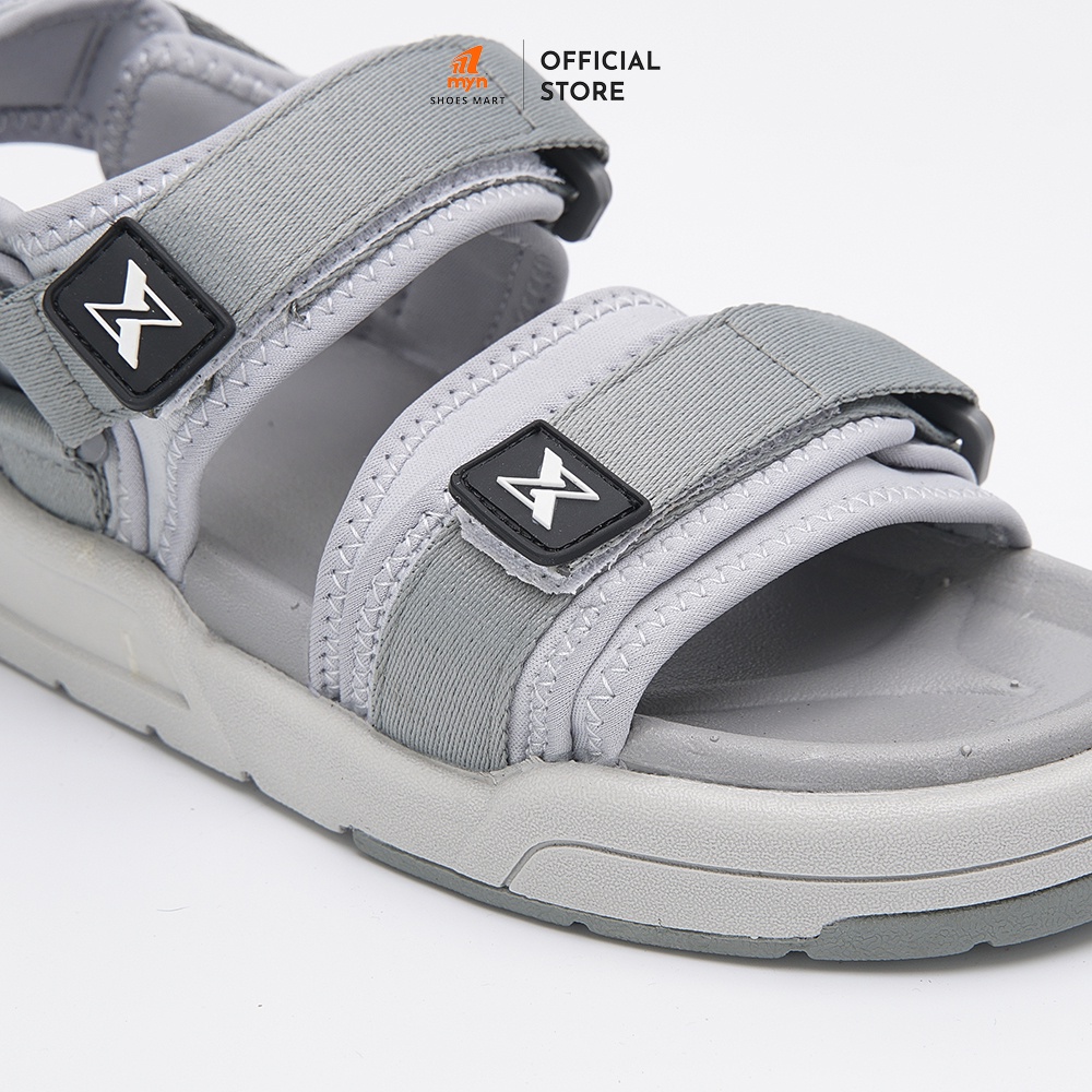 Mô tả Sandal ZX Unisex Meta 2125 All Grey 2 quai bản to có đệm đế EVA 3.5cm 3 lớp chống trơn chống xẹp - 5
