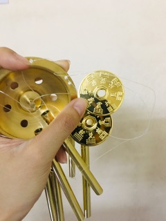 Chuông gió Đồng phong thuỷ 6 ống 1 tầng hút tài lộc