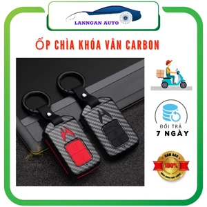 Ốp chìa khóa ô tô nhựa vân carbon, Chất liệu nhựa abs. Có nhiều dòng xe