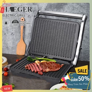 Máy kẹp sandwich, nướng bánh mỳ, nướng thịt HAEGER Chính hãng