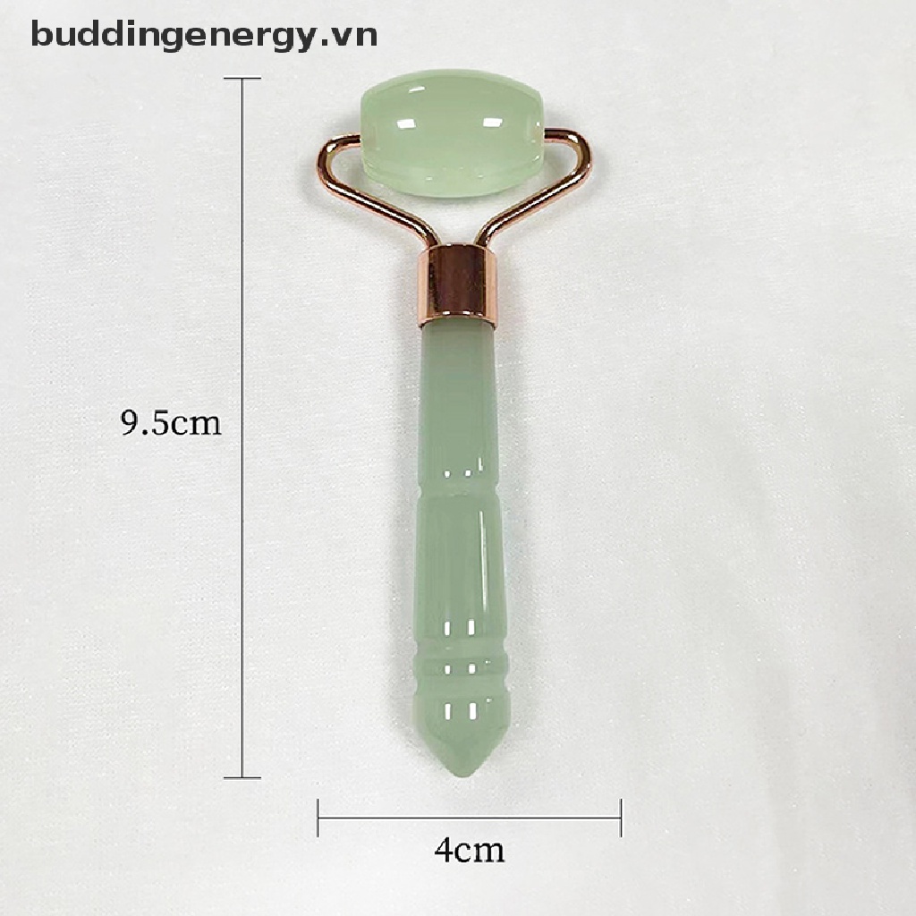 [Hàng mới về] Cây lăn mát xa mặt một đầu đá ngọc bích chăm sóc da