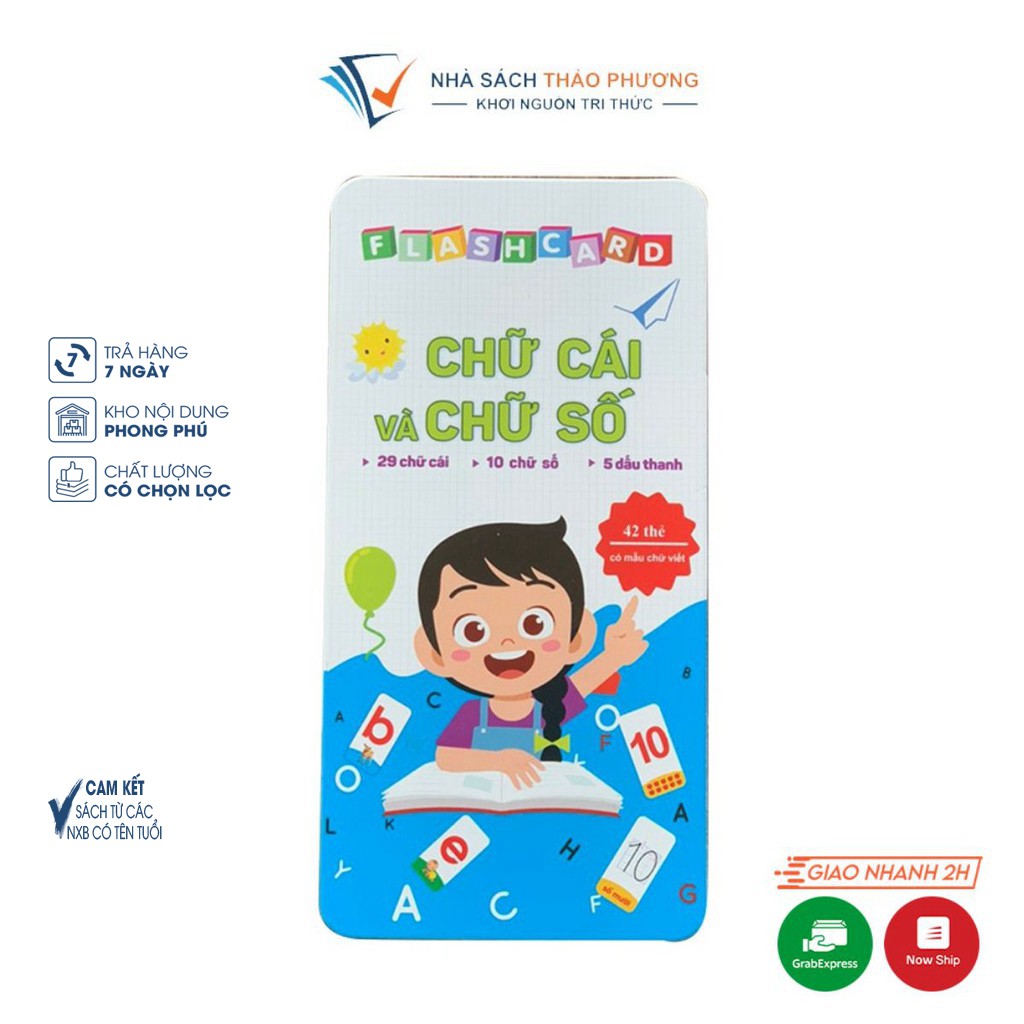 Bộ thẻ Flashcard Việt Hà Chữ cái và chữ số