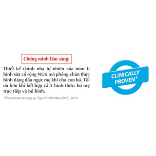 [CHÍNH HÃNG] Bình sữa NUK PA 300ml Silicone S1 S2 - M (size núm ti trung bình)