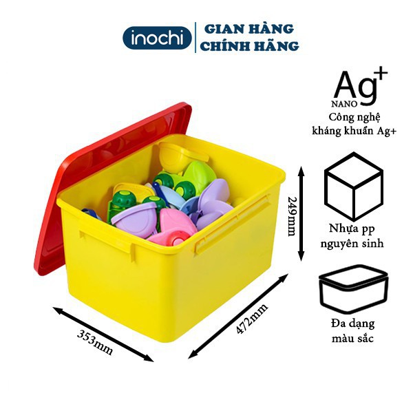 Thùng đa năng, thùng đựng đồ chơi quần áo trẻ em Inochi size10L_18L_30L
