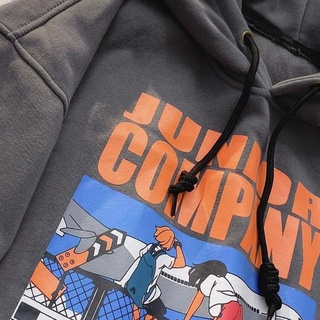 [Có sẵn] Áo Hoodie Junior Company Nỉ Lót Bông form rộng Nam Nữ mặc được