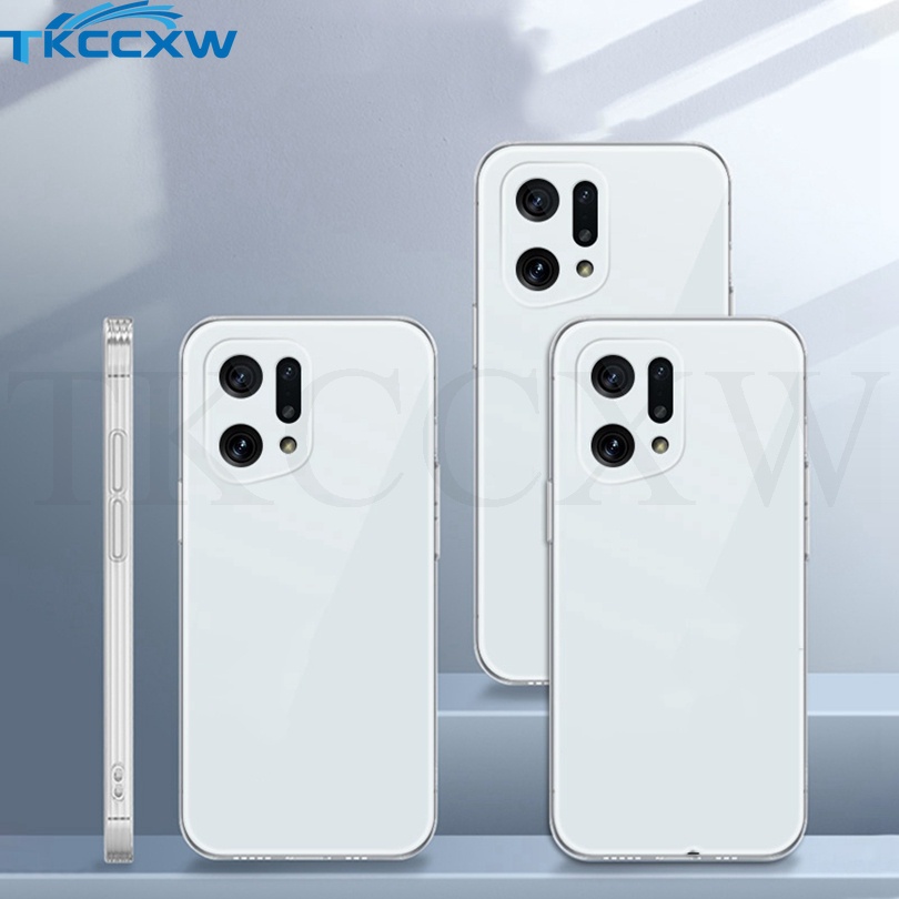 Ốp Điện Thoại Silicon Trong Suốt Hình Vuông Cho OPPO F11 F19 Pro+ F19S F1S F5 Youth F15 Find X5 X3 Pro X5 X3 X2 Lite X2 X3 Neo