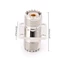 BTM UHF SO239 Nữ Sang Nữ Có Bảng Điều Khiển Gắn Đầu Nối RF Bộ Chuyển Đổi Đồng Trục Thích Ứng