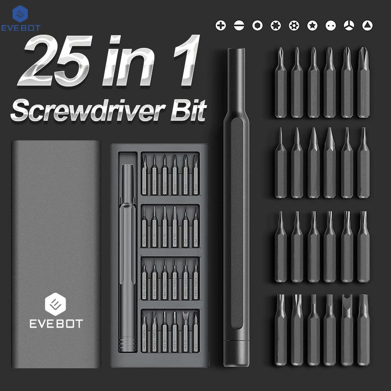 Ảnh EVEBOT 24in1 Bộ tua vít từ tính, có thể sửa chữa máy tính/PC/iPad/điện thoại di động/kính, v.v., dụng cụ sửa chữa đa chức năng 1