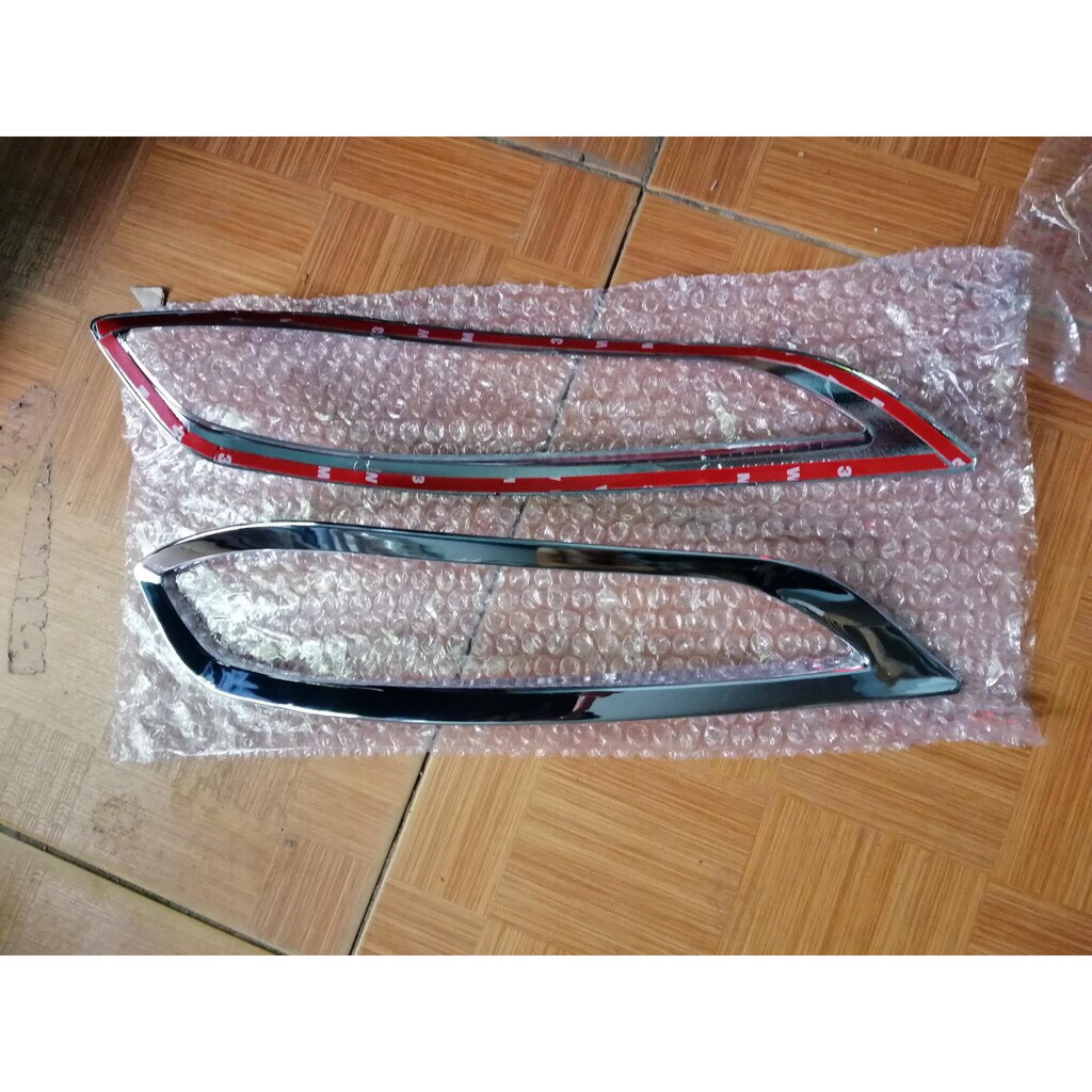 Ốp Viền Đèn Gầm Trước, Sau Xe Vios 2019-2020-2021-2022-2023-2024 Mạ Crom cao cấp