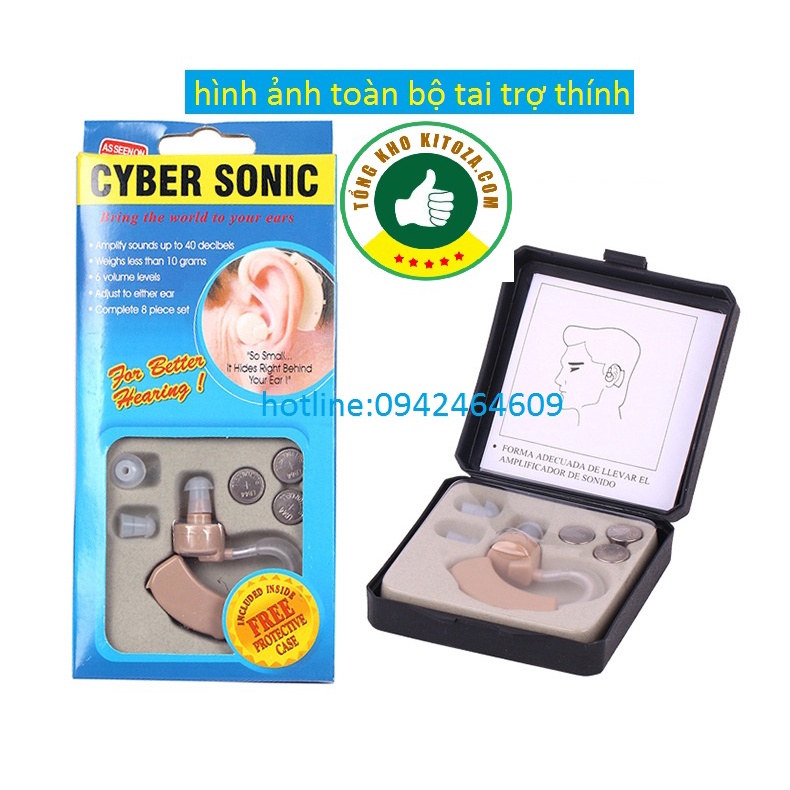 Máy trợ thính ,tai nghe thính,khuếch đại âm thanh không dây cho người khiếm thính, người già bị nặng tai, suy giảm thinh