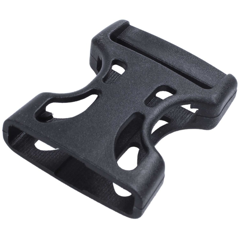 4 Kẹp khóa tháo nhanh mặt nhựa cho dây đeo vải 25mm màu đen