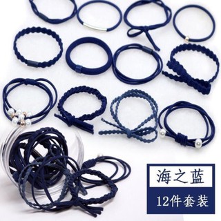 Set 12 Dây Buộc Tóc Hàn Quốc Siêu Xinh Kèm Hộp Đựng.