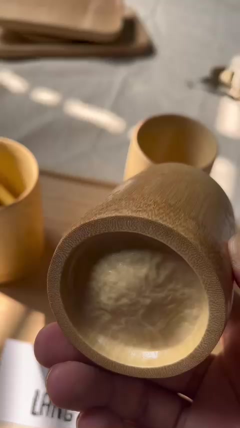 Cốc tre uống nước - ly tre decor cắm hoa Cốc uống trà chống nóng bằng ...