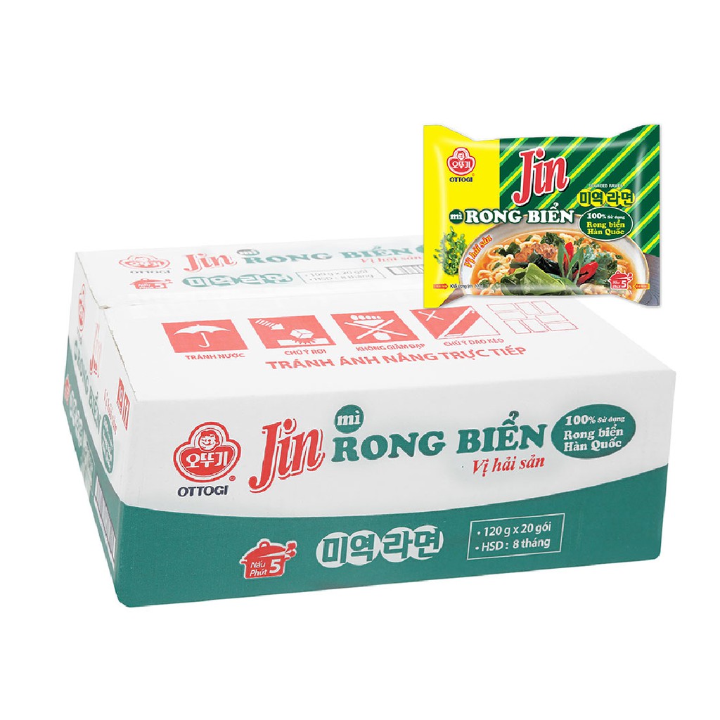 Thùng 20 gói mì Rong Biển Ottogi 120gx20 | Shopee Việt Nam