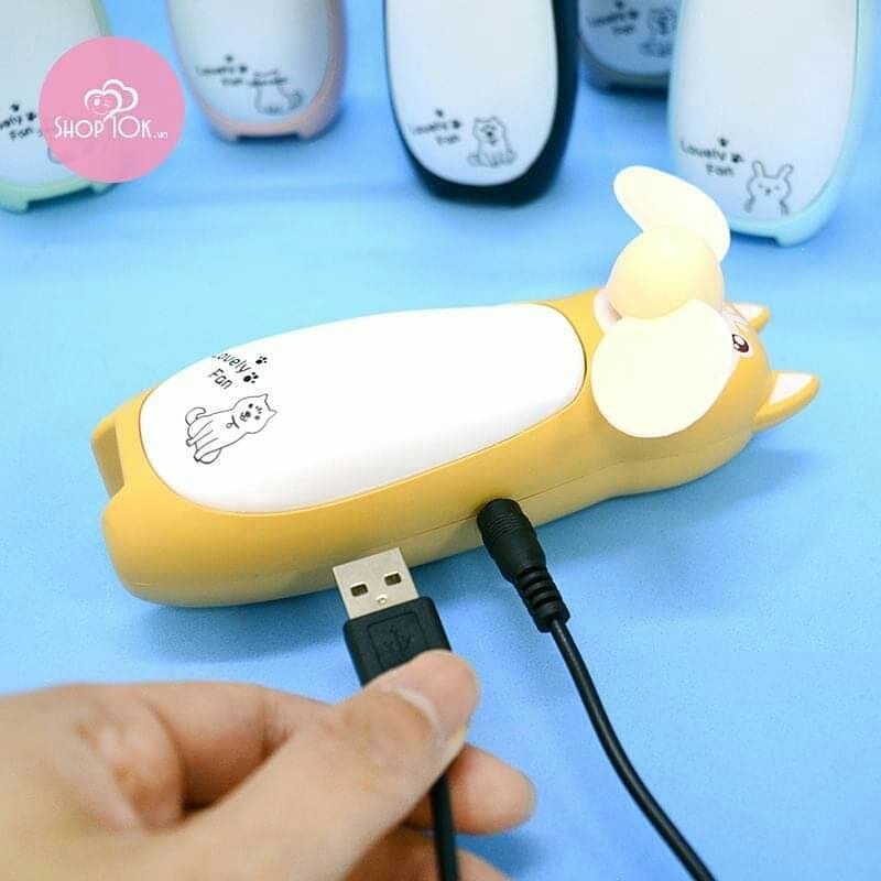 Quạt đèn cầm tay mini Cute