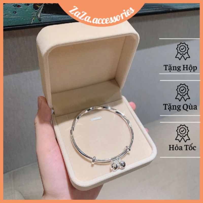 Vòng tay bạc S925 - Lắc tay bạc Ý nam nữ có thể đeo đôi, đeo nhóm ZaZa.accessories