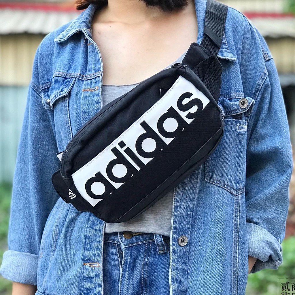 AUTHENTIC Tui eo Cheo Adidas Linear Performance Waist Bags S99983 CAM K T CHINH HANG 100