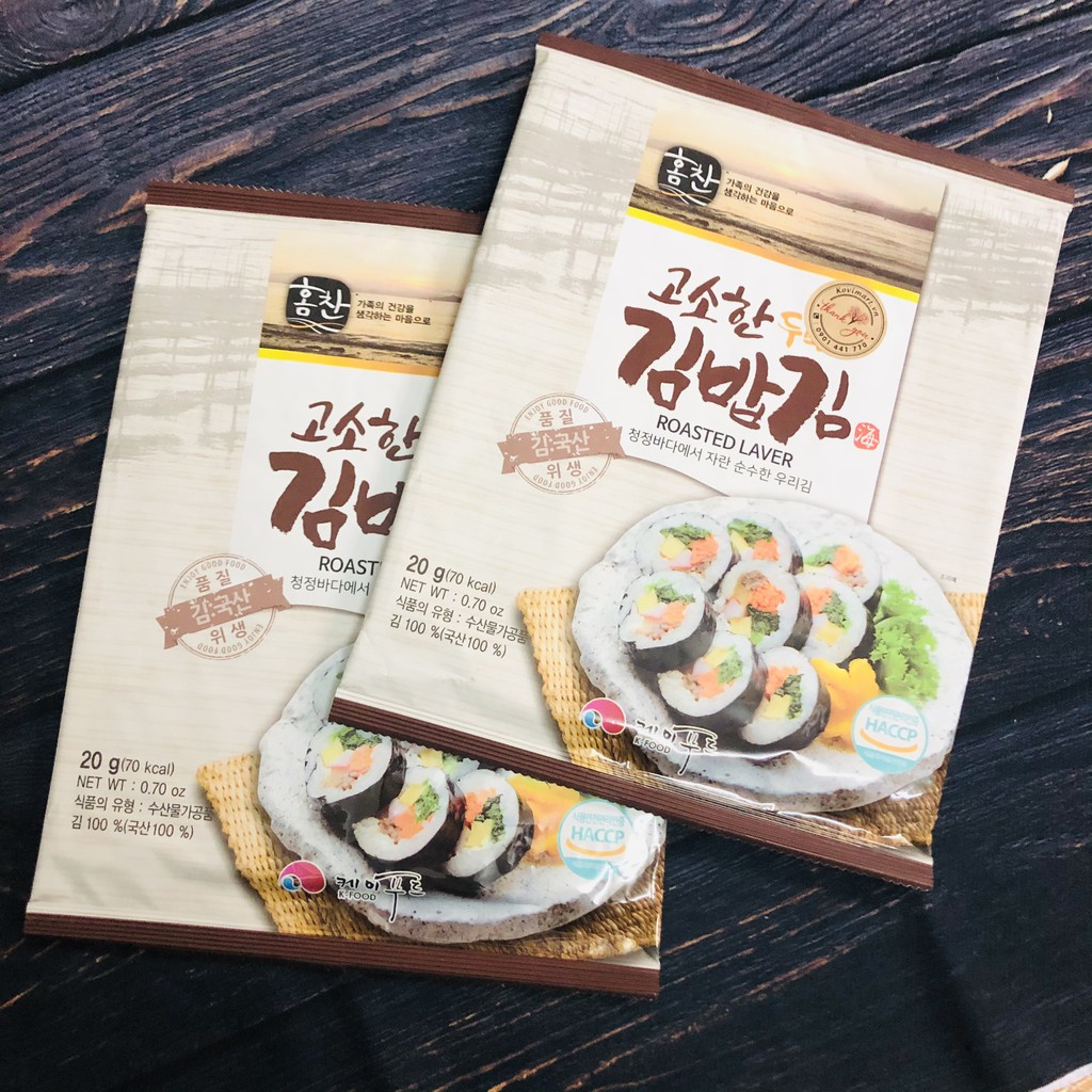 Lá rong biển cuộn Kimbap KFood 20g (10 lá) | Shopee Việt Nam