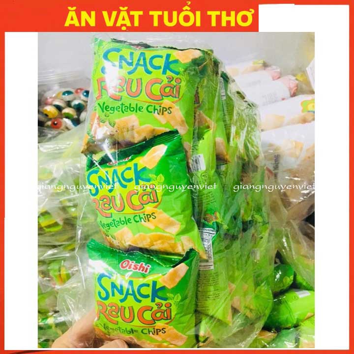 Bịch 20 gói Bim bim Snack Rau Caỉ Vegetable chipS 8g/gói date mới chuẩn ...