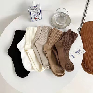 Tất Cổ Cao Nam Nữ Trơn Trắng Đen Nhiều Màu Thể Thao T01
