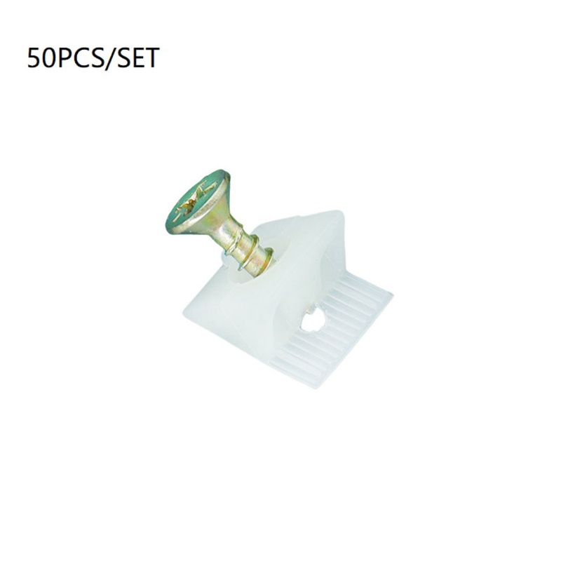 Bapara 50x Nội thất Ngăn kéo ngực Đáy sửa chữa Nêm Nhựa Góc Mã Fastener