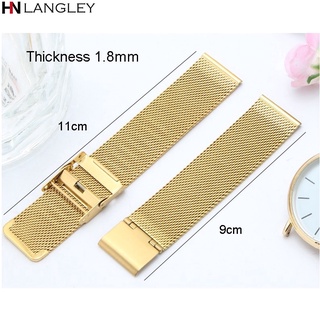 Dây Đồng Hồ Bằng Thép Không Gỉ 12-24mm 0.6 14/16/18/20/22/24mm