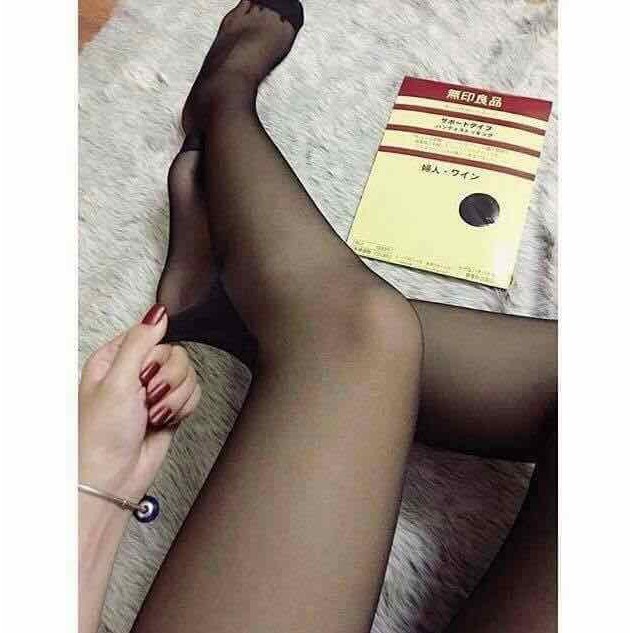 Quần tất Nhật Muji - Quần tất giấy da nữ mỏng siêu dai, siêu trong thật chân
