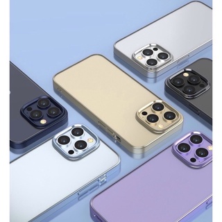 Ốp DEVIA trong suốt viền màu sáng bóng cho iPhone 14/14Max/14Pro/14ProMax