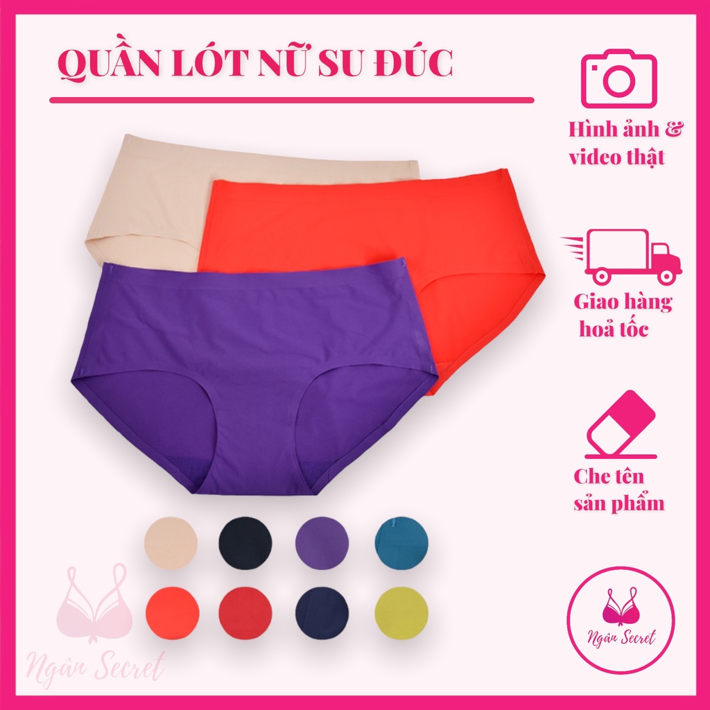 Quần lót nữ su không đường may thoáng mát