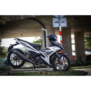 Tem Rời Dán Xe Exciter 150 Mẫu Chữ Y15 ZR 2021 Trắng Đen Cực Đẹp, Hàng 3 Lớp Chất Lượng Cao .Team Decal