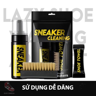Bộ kit vệ sinh giày Sneaker Cleaning 150ml có kèm bàn chải và khăn