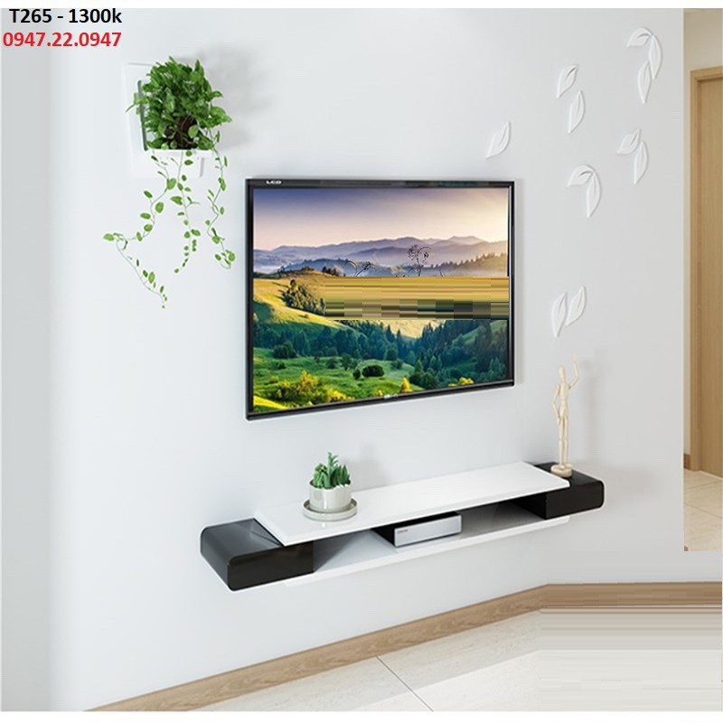 Kệ tivi treo tường T265 cho tivi 32 - 43inch Gỗ Lõi Xanh Chống Ẩm ...