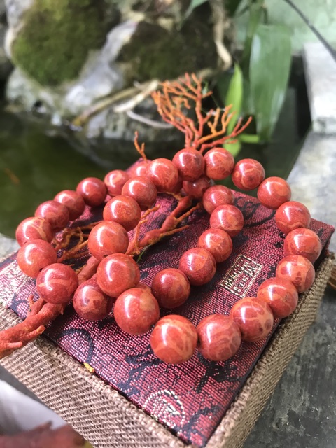 Vòng tay san hô đỏ 12ly