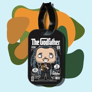 Thẻ hành lý cho túi xách balo du lịch in hình pop culture cartoon series - The Godfather (nhiều màu)