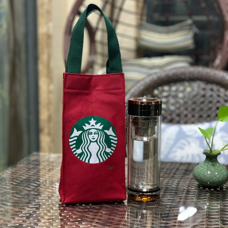 Starbucks Nhật Bản ECO Túi Giữ Nhiệt Di Động Đựng Bình Nước, Ô, Cốc, Tay Áo