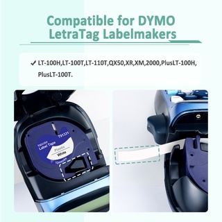 Nhãn Dán Dymo Letra Tag LT-100H LT-100T QX50 2000 XR XM 10PK 10PK Tương Thích Với Dymo Letra Tag 91330 91200K