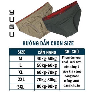 Quần lót nam thun lạnh cao cấp JACKIES Bn04 -YUGU- Quần sịp nam tam giác 40kg-90kg chính hãng Việt Nam, 1 chiếc, che tên