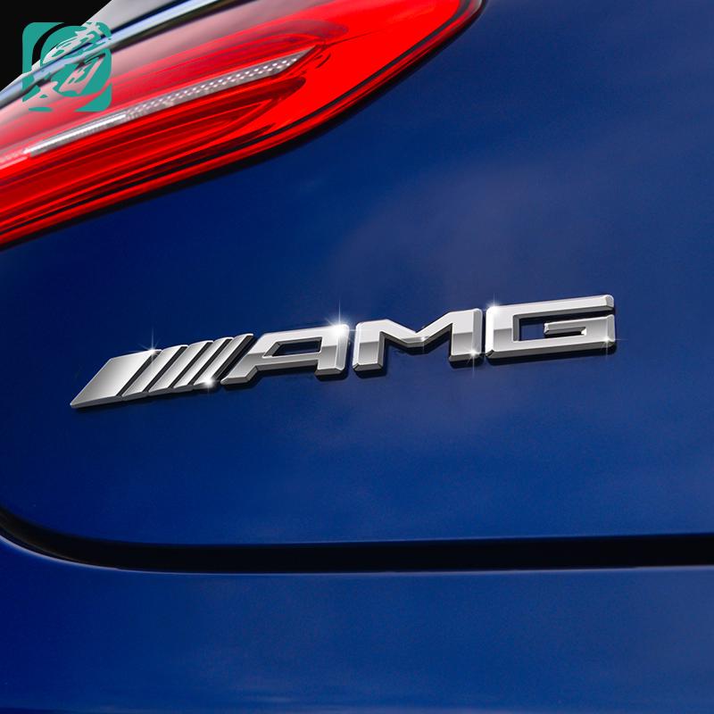 Mercedes-benz GLC mới c-class s-class E300L 320L kim loại AMG logo huy hiệu thân cây dán chữ 190 * 19mm