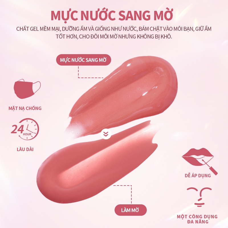 Ảnh Set 3 son kem lì KIMUSE kháng nước lâu trôi chuyên dụng 90g 2