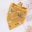 Yếm Ăn Cotton Hai Lớp Siêu Mềm In Họa Tiết Hoạt Hình Có Thể Điều Chỉnh Cho Bé Sơ Sinh