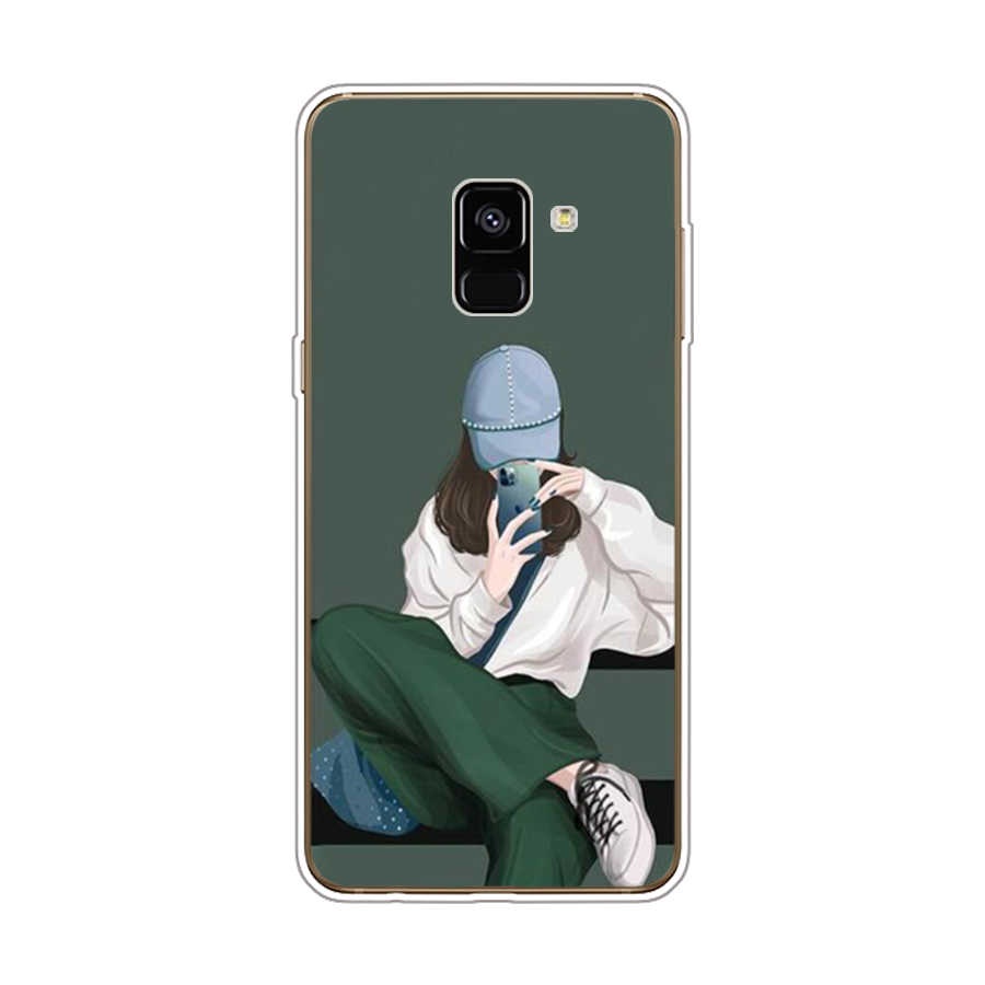Ốp Điện Thoại TPU Dẻo In Họa Tiết Độc Đáo Thời Trang Cho Samsung Galaxy A8 plus 2018 A6 2018 plus