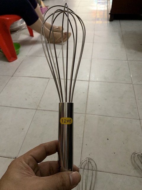 CÂY ĐÁNH TRỨNG INOX LOẠI LỚN SIZE 10" , 12" , 14" , 16" , 18" , 22"