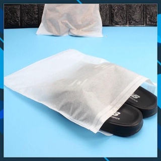 Set 10 Túi Trắng Đựng Giày T11, Đựng Túi Xách, Túi Bảo Quản Vải Không Dệt - Trắng 24 x 38cm
