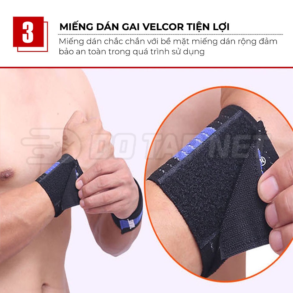 Ảnh Quấn Cổ Tay Tập Gym AOLIKES Giúp Hỗ Trợ Bảo Vệ Khớp Cổ Tay Tránh Chế Chân Thương BQT01 4