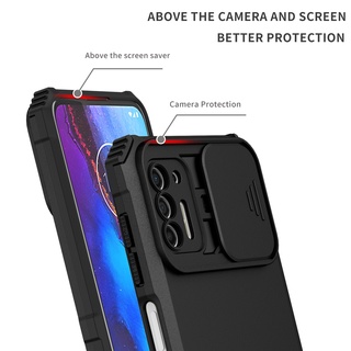 Ốp Điện Thoại Siêu Mỏng Chống Sốc Có Thanh Trượt Bảo Vệ Camera Cho Motorola Moto G Stylus 2021 5G