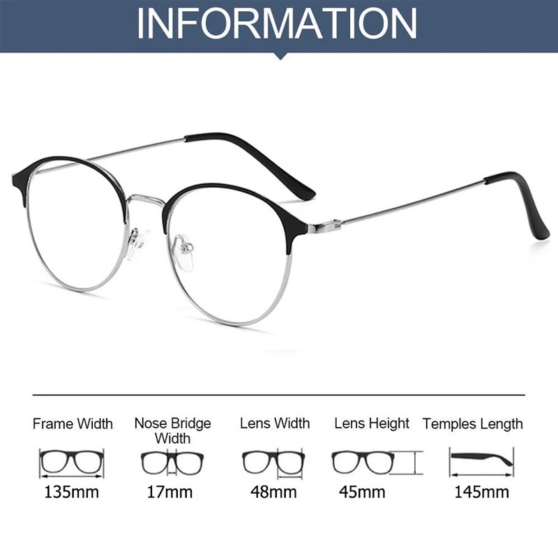 Kính cận thời trang Unisex mắt tròn NOBITA độc đáo trẻ trung mẫu mới nhất 2022 đẹp giá rẻ nhiều màu sắc HANASO 029