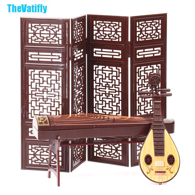 Quạt / Sáo / Còi / Rèm gấp / zither để trang trí nhà búp bê