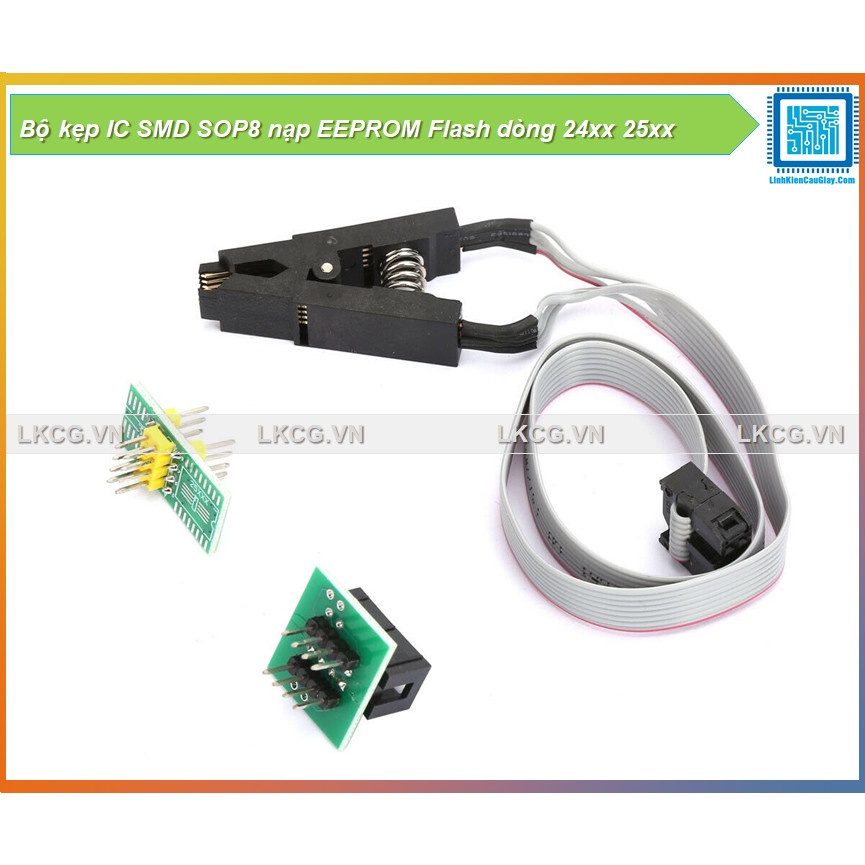 Bộ kẹp IC SMD SOP8 nạp EEPROM Flash dòng 24xx 25xx | Shopee Việt Nam